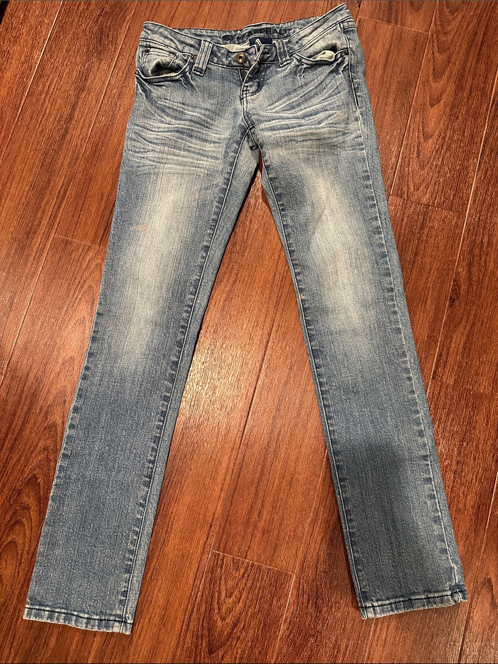 Blue Asphalt Light Blue Skinny Jeans - Faded Stretch Denim